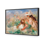 Two Girls on the Riverbank - by Auguste Renoir