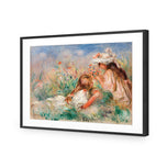 Two Girls on the Riverbank - by Auguste Renoir