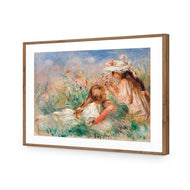 Two Girls on the Riverbank - by Auguste Renoir