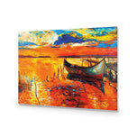 Boat on Orange Waters