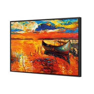 Boat on Orange Waters