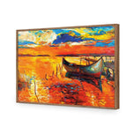 Boat on Orange Waters