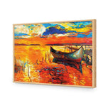 Boat on Orange Waters