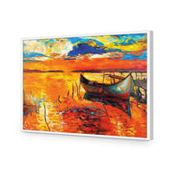 Boat on Orange Waters