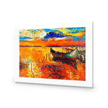 Boat on Orange Waters