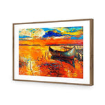 Boat on Orange Waters