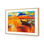 Boat on Orange Waters
