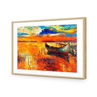 Boat on Orange Waters