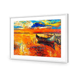 Boat on Orange Waters