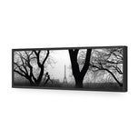 Eiffel Tower Through Trees, B&W