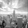 Manhattan View BW