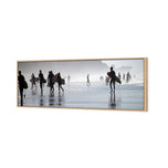 Surfers in the Mist
