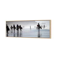 Surfers in the Mist