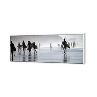 Surfers in the Mist