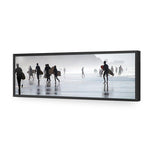Surfers in the Mist