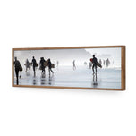 Surfers in the Mist