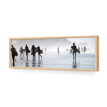 Surfers in the Mist