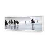 Surfers in the Mist