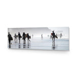 Surfers in the Mist