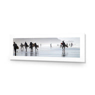 Surfers in the Mist