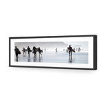 Surfers in the Mist