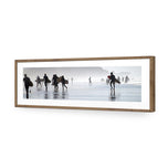 Surfers in the Mist