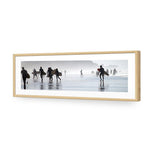 Surfers in the Mist