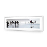 Surfers in the Mist