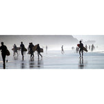 Surfers in the Mist