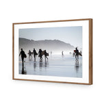 Surfers in the Mist