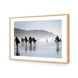 Surfers in the Mist