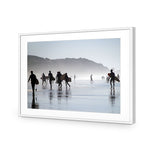 Surfers in the Mist