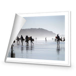 Surfers in the Mist