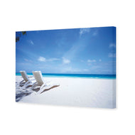 Sunbeds on Beach