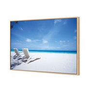 Sunbeds on Beach