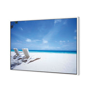 Sunbeds on Beach