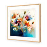 Red and Blue Blooms