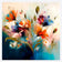 Red and Blue Blooms