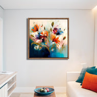 Red and Blue Blooms