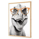 Dino in Orange Glasses