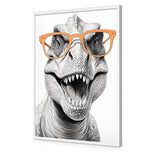 Dino in Orange Glasses