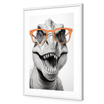 Dino in Orange Glasses