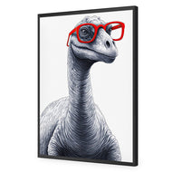Dino in Red Glasses
