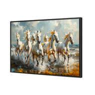 Seven Horses in the Surf
