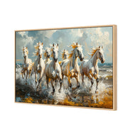 Seven Horses in the Surf