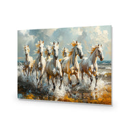 Seven Horses in the Surf