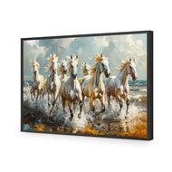 Seven Horses in the Surf