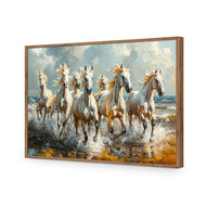 Seven Horses in the Surf