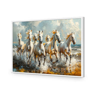 Seven Horses in the Surf