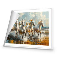 Seven Horses in the Surf